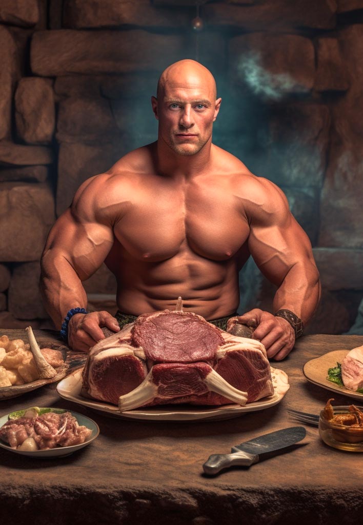 Fueling the Beast: When your muscles are this big, every meal's a feast!