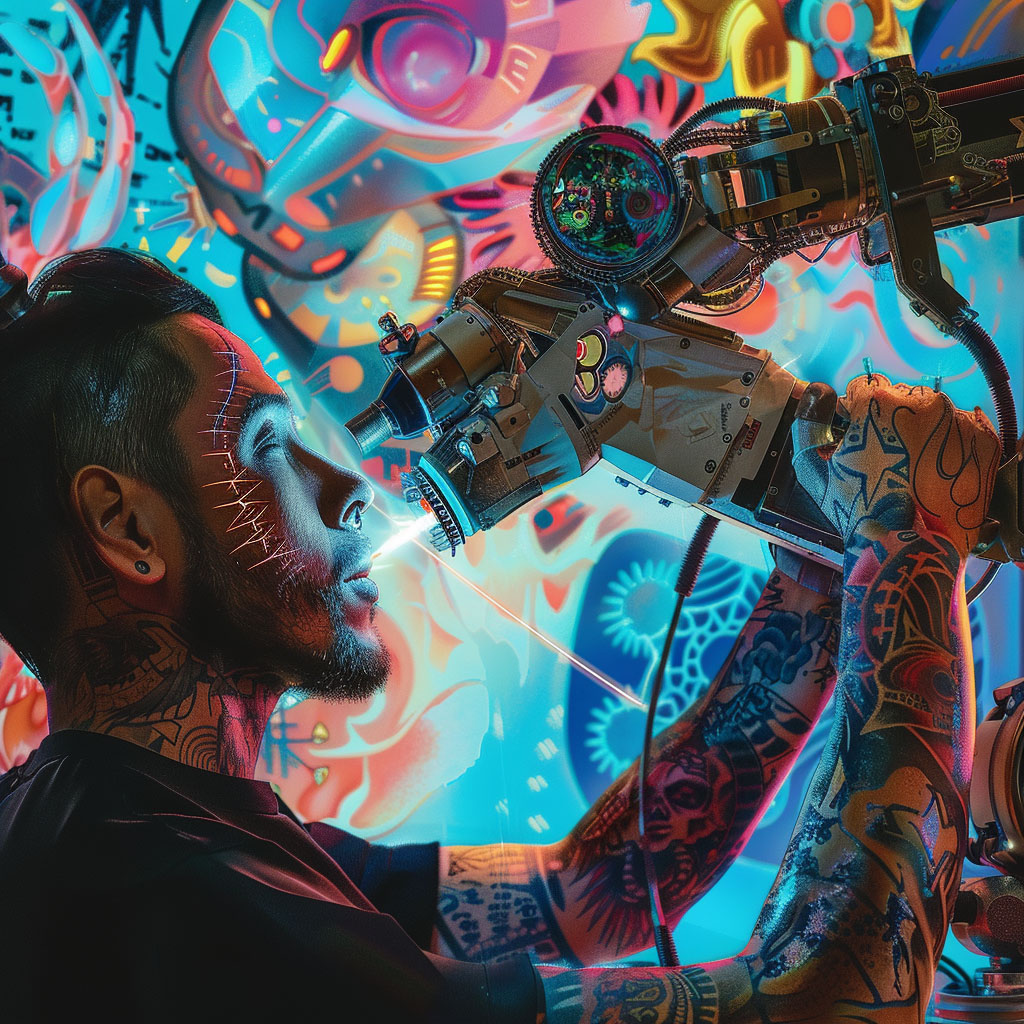 While the technology isn't there yet, the day might come when getting a tattoo is as simple as getting sprayed with ink – a prospect that's both intriguing and a little bit sci-fi.