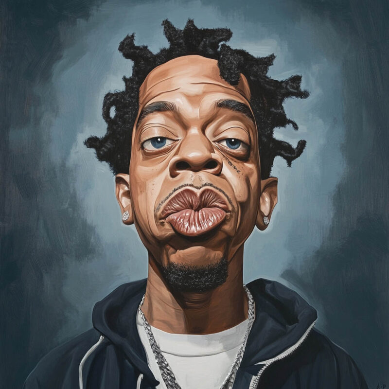 A caricature of Jay-z.