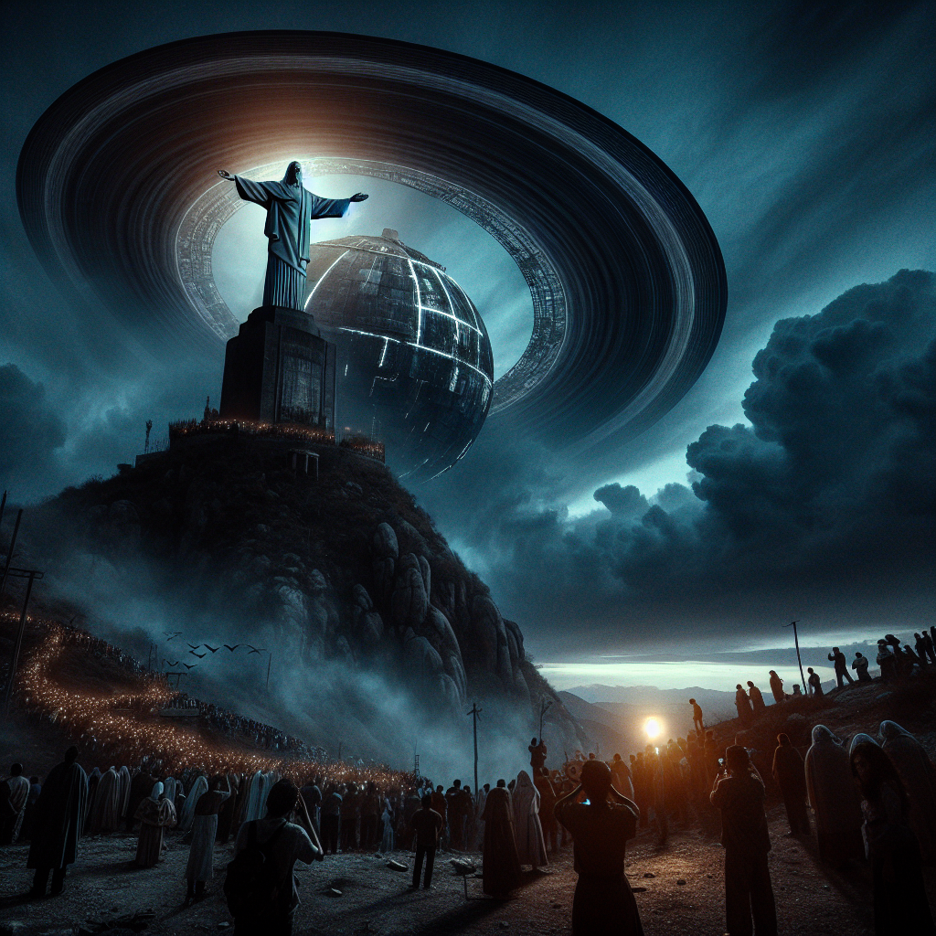 UFO Photographed Hovering Over Jesus Statue in Mexico