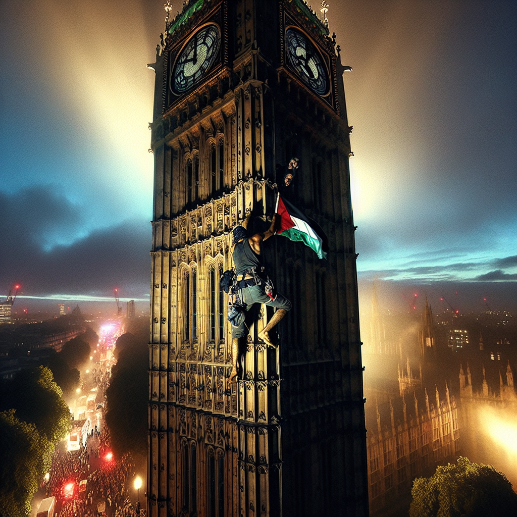 Daredevil Protester Scales Big Ben, Ends Up in Handcuffs