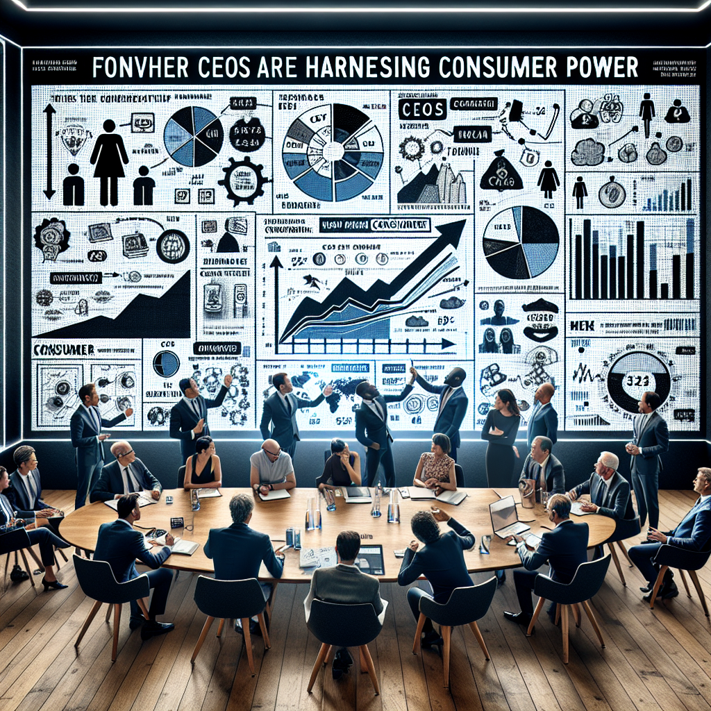 Image for: chatgpt_image_91daf73e.png Illustration of CEOs interacting with consumers on social media