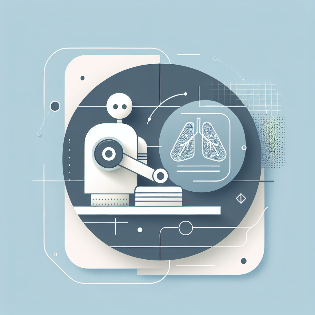 Image for: chatgpt_image_2da906ca.png An AI system in a high-tech medical lab analyzing a CT scan with a lung tumor highlighted