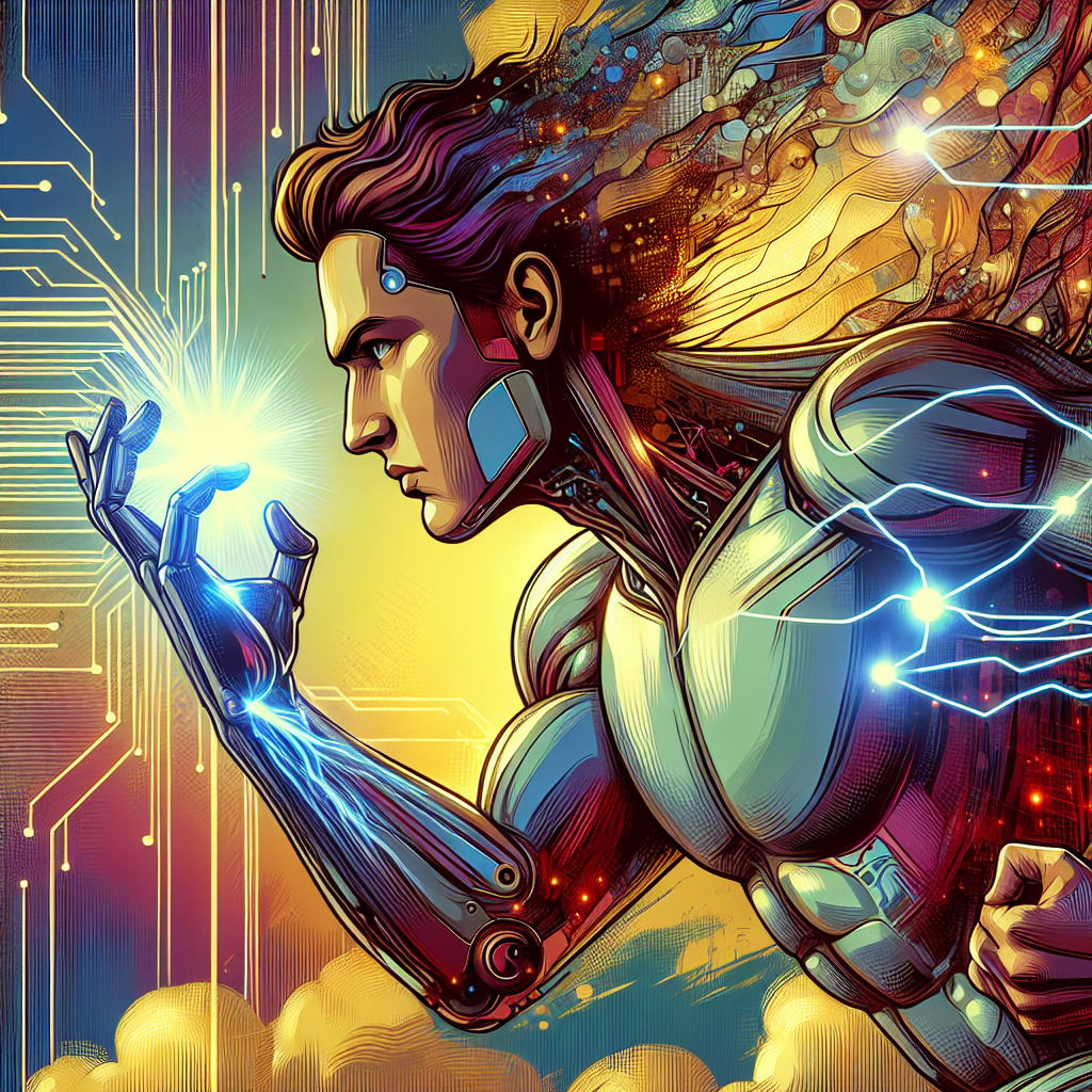 Image for: chatgpt_image_e3a6afa7.png An AI bot and a human user engaged in a heated argument on a futuristic digital platform representing Reddit.