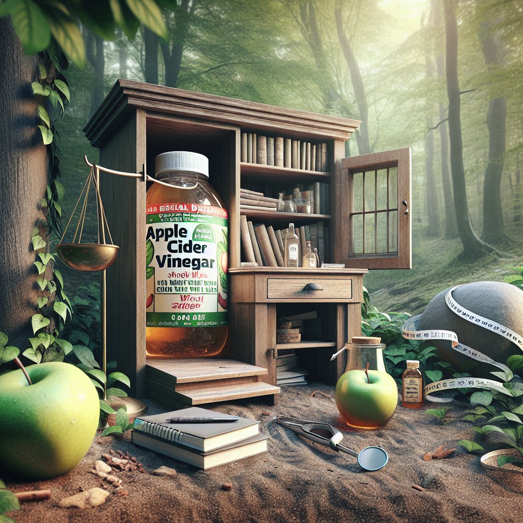 Image for: chatgpt_image_d524944c.jpg Illustration of Apple Cider Vinegar Weight Loss Study Retracted