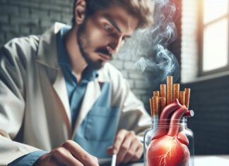 Even 2 Cigarettes Daily Can Spike Heart Disease Risk by 50% Illustration of Even 2 Cigarettes Daily Can Spike Heart Disease Risk by 50%
