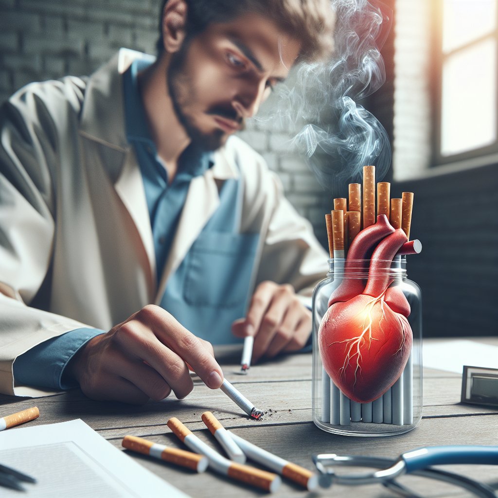 Illustration of Even 2 Cigarettes Daily Can Spike Heart Disease Risk by 50%