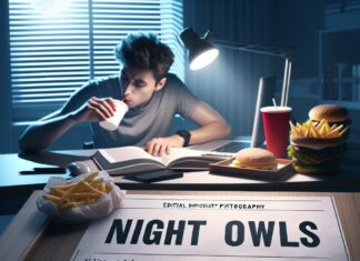 Night Owls Face Higher Cardiovascular Risks Illustration of Night Owls Face Higher Cardiovascular Risks