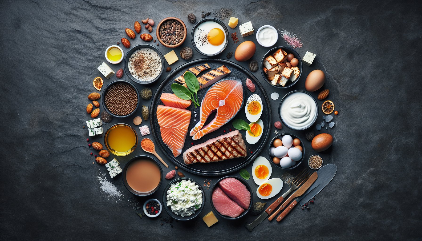 High protein foods for men to lose belly fat including chicken, fish, and eggs