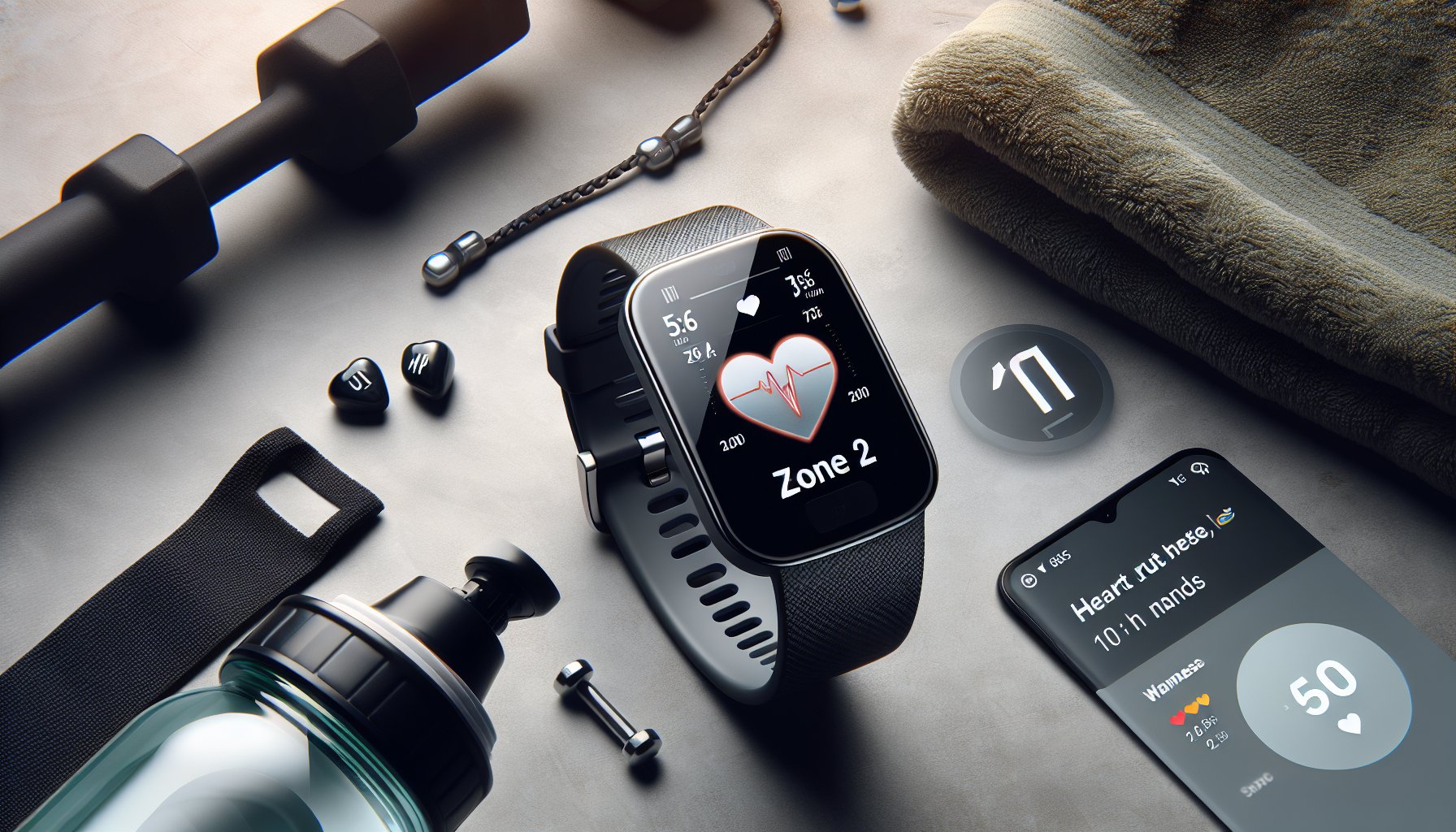 Fitness tracker displaying Zone 2 heart rate for stamina building