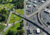 The Fittest and Fattest Cities in America: Where Does Your City Rank? Aerial comparison of fittest cities in america versus fattest cities showing infrastructure differences