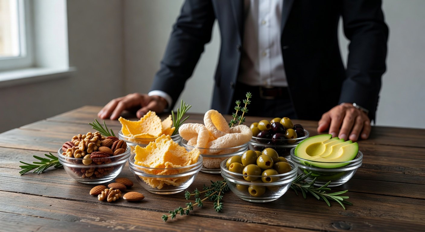Keto-friendly snack alternatives to replace popcorn on ketogenic diet
