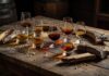 Whiskey Guide 101: A Beginner’s Path to Bourbon, Scotch, Rye, and Beyond Whiskey guide featuring various whiskey glasses on rustic table